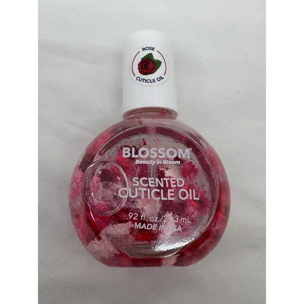 New Blossom Scented Cuticle Oil .92 Fluid Ounces ROSE Scented REAL Flowers‎
